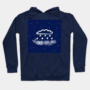 weather, rain, precipitation, snow, cloud, technology, light, universe, cosmos, galaxy, shine, concept, illustration Hoodie